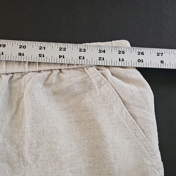 Liz Claiborne Plus Size 3X Casual Linen Cotton Pants Natural Linen Color - Picture 4 of 9